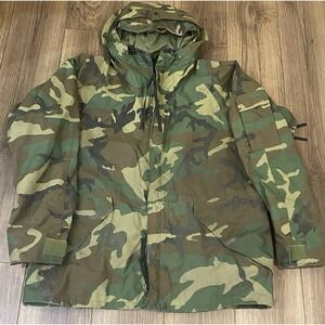 Lite Industries US Military Parka Woodland Camouflage Cold Weather Jacket Mens L